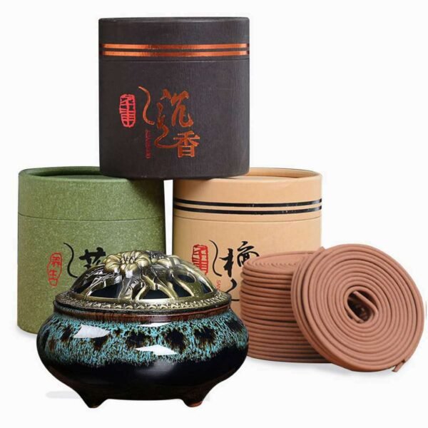 Natural Agarwood Wormwood Sandalwood Incense Coil - Image 2
